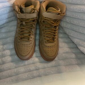Nike Tan High-Top Sneakers